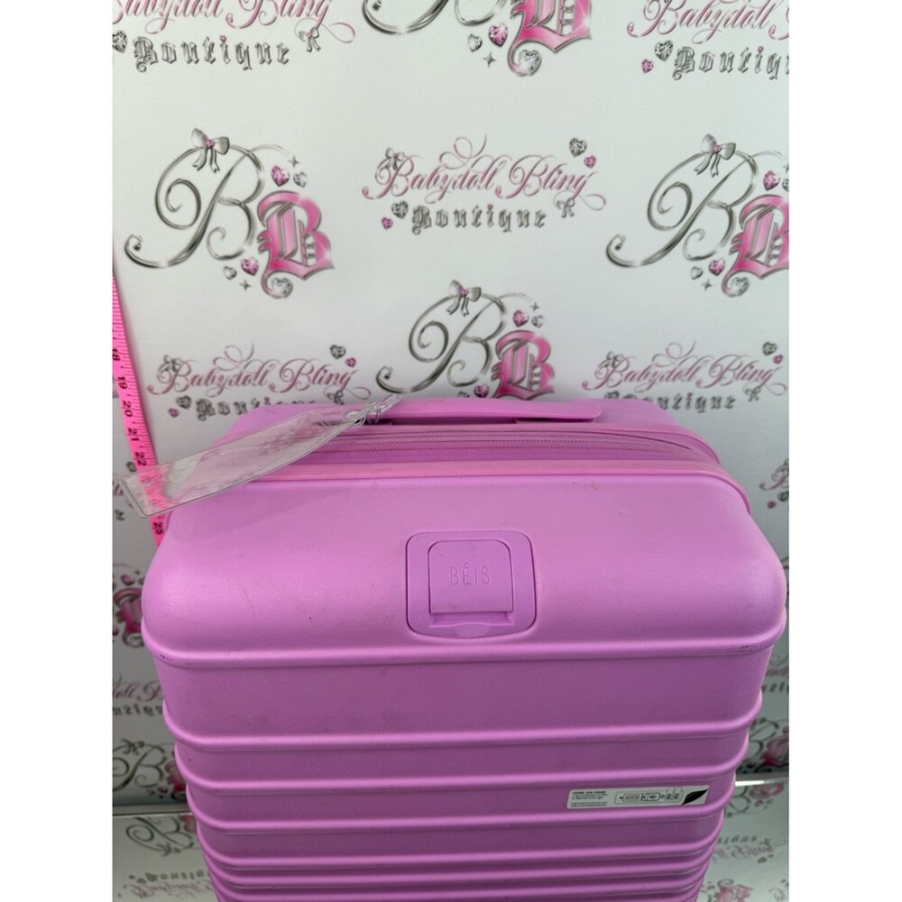 BEIS luggage carry on berry sherbet purple Pink Hard Shell Spinner Carry-On - Picture 5 of 12
